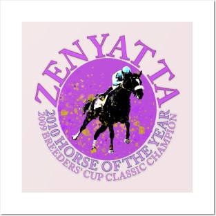 Zenyatta 2009 Breeders' Cup Champion 2010Horse of the Year design Posters and Art